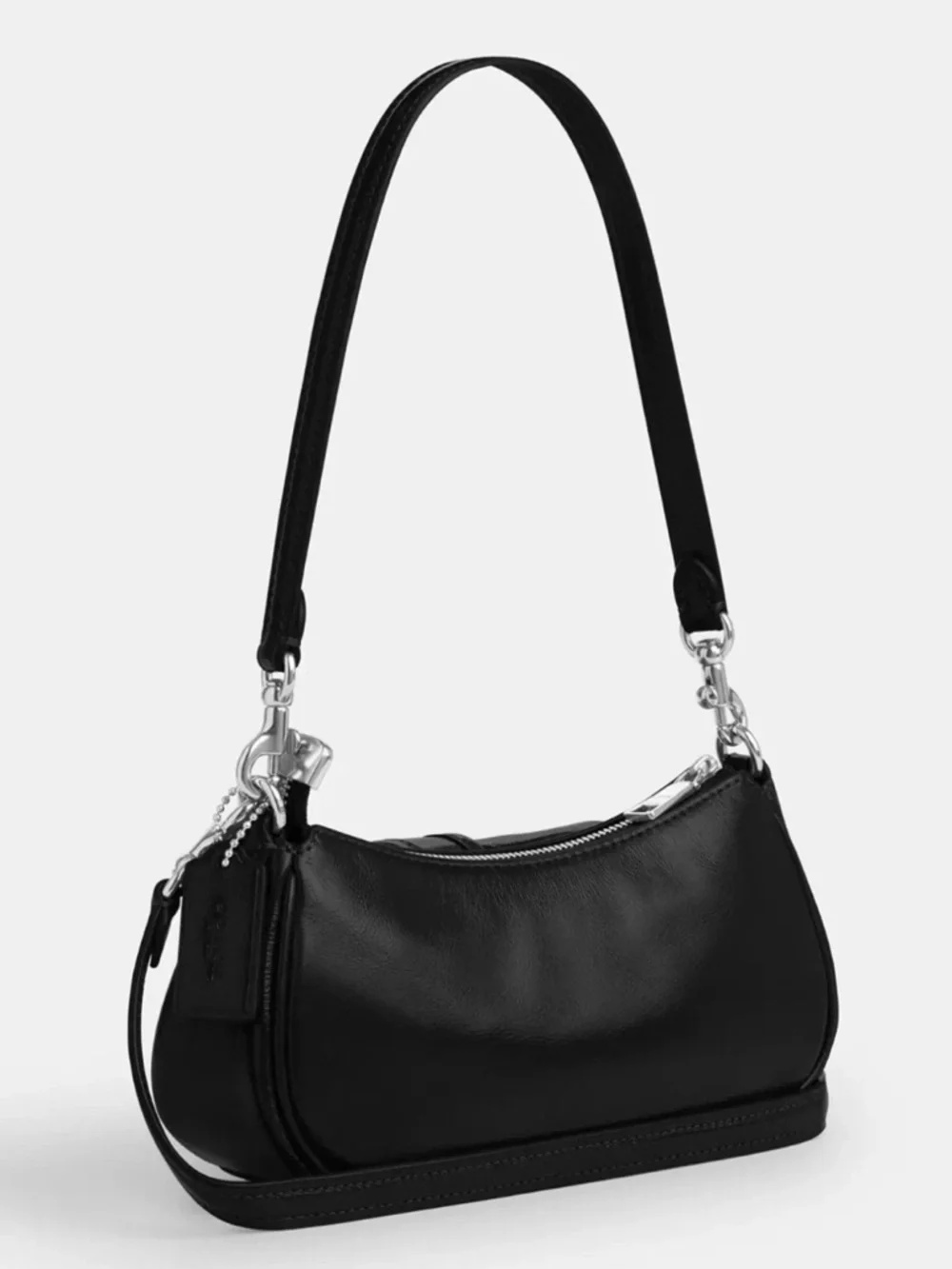 Coach Ashton Mini Black Leather Buckle Shoulder Bag